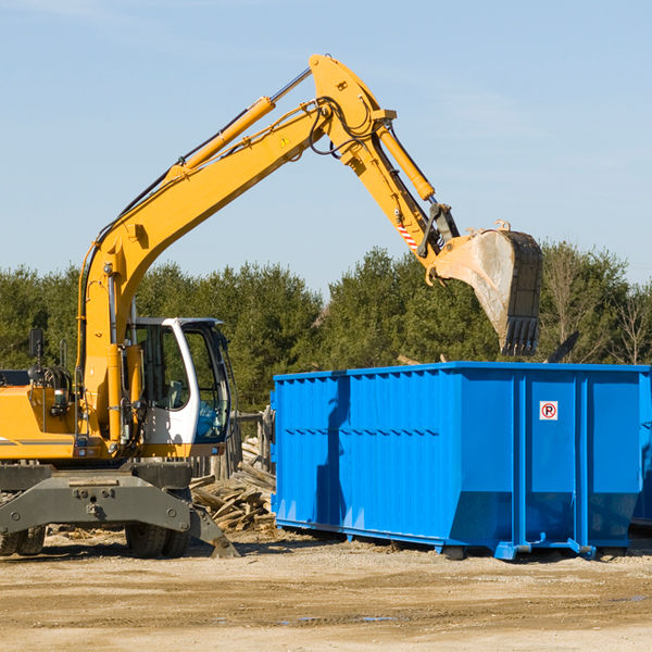 what size residential dumpster rentals are available in Center Ossipee NH